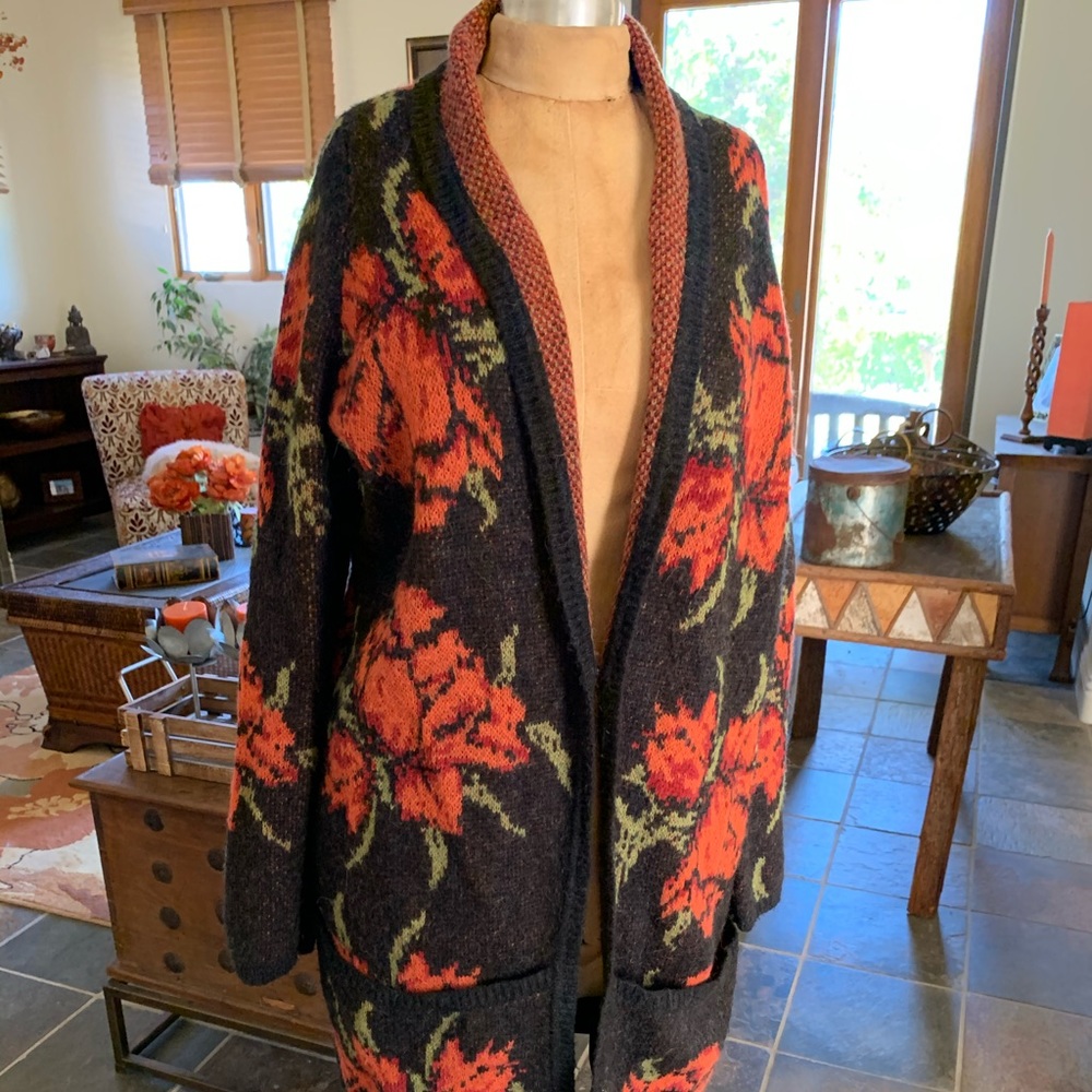 Free People Flower Power Cardigan Sweater